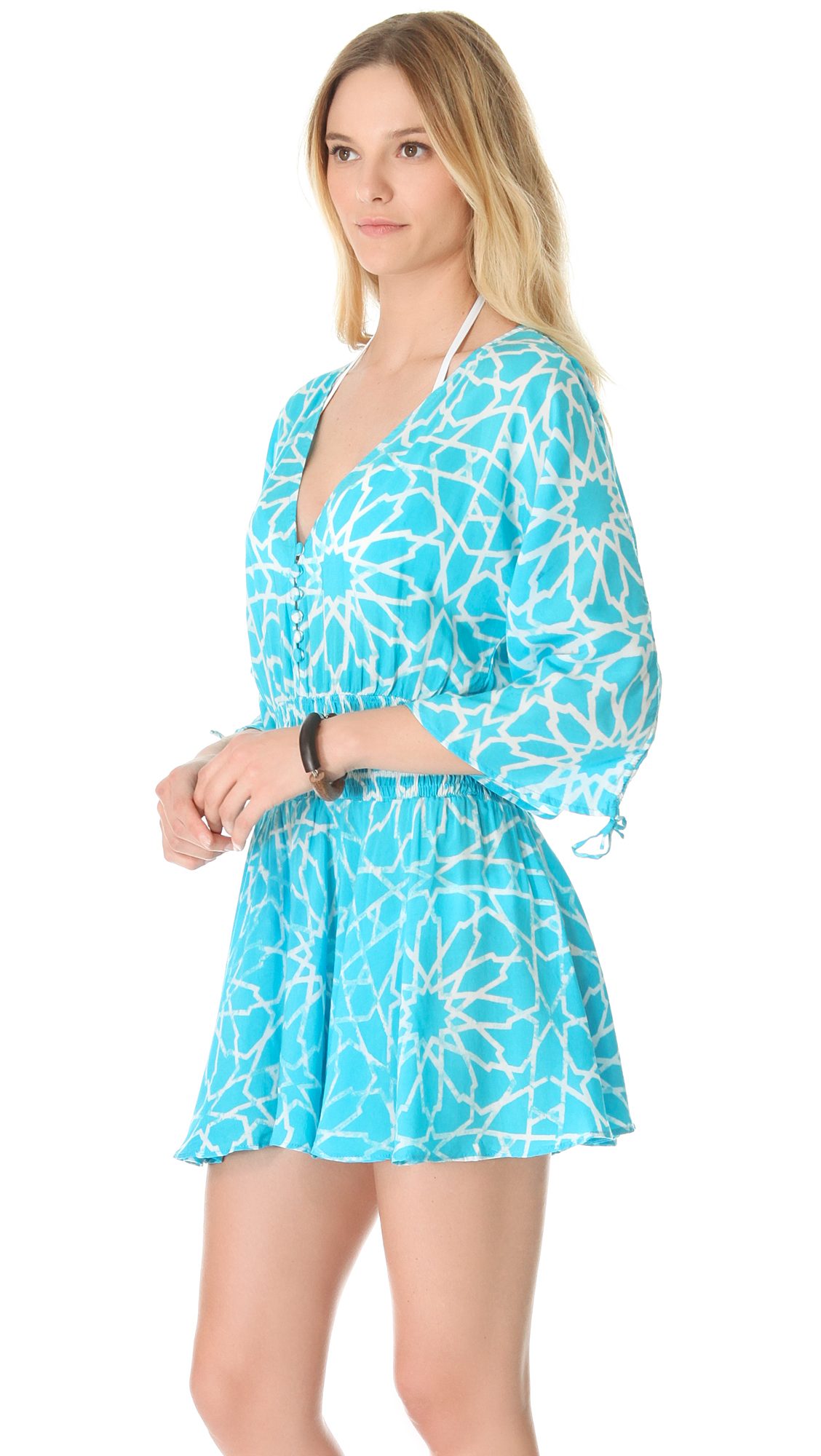 Indah Cover Up Dress in Turquoise (Blue) - Lyst