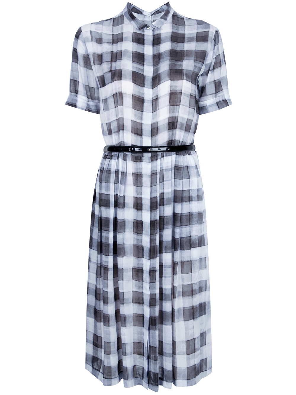 Paul Smith Black Label Checked Dress in Grey (Gray) | Lyst
