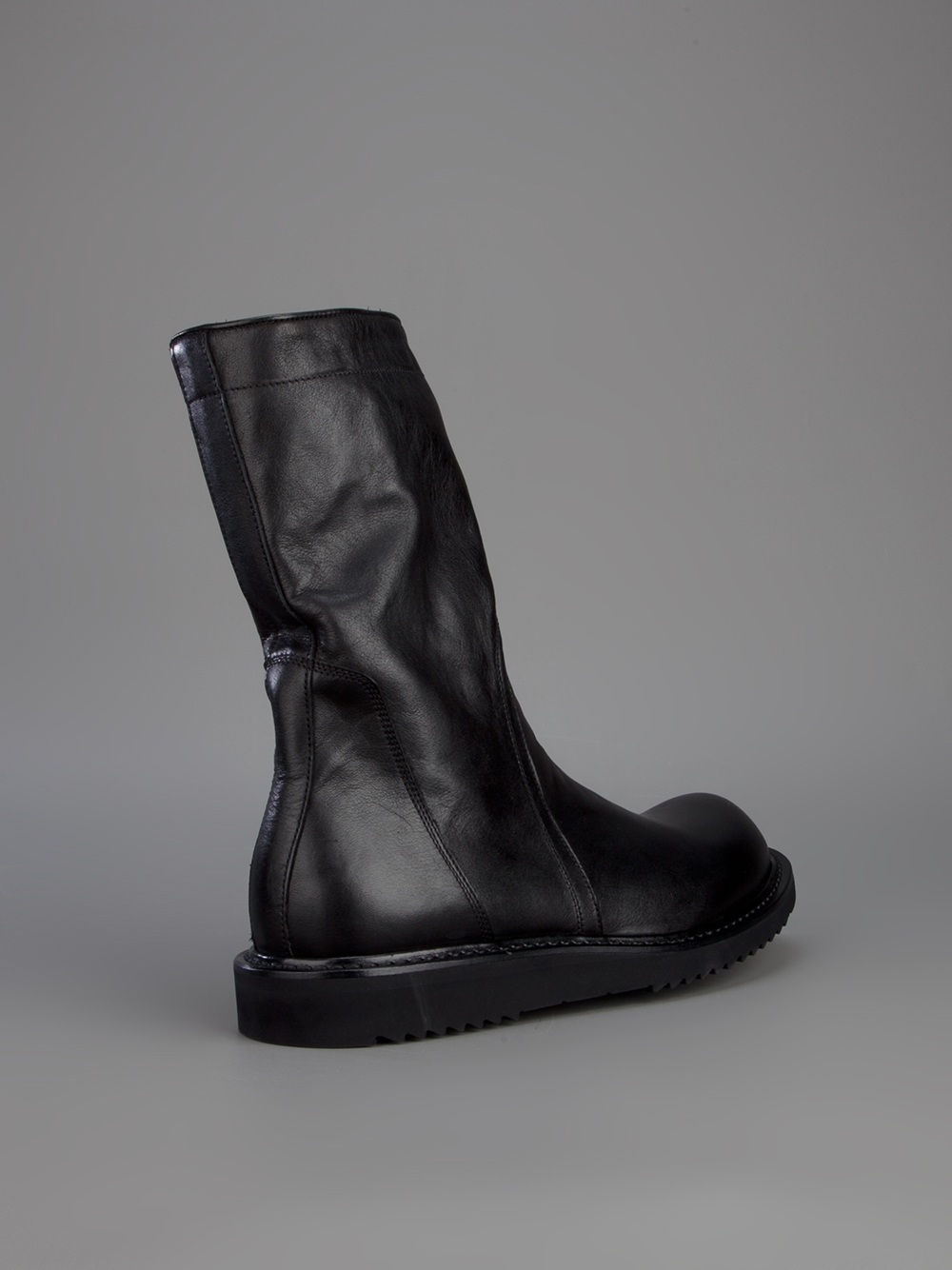 Rick Owens Side Zip Boot in Black for Men | Lyst