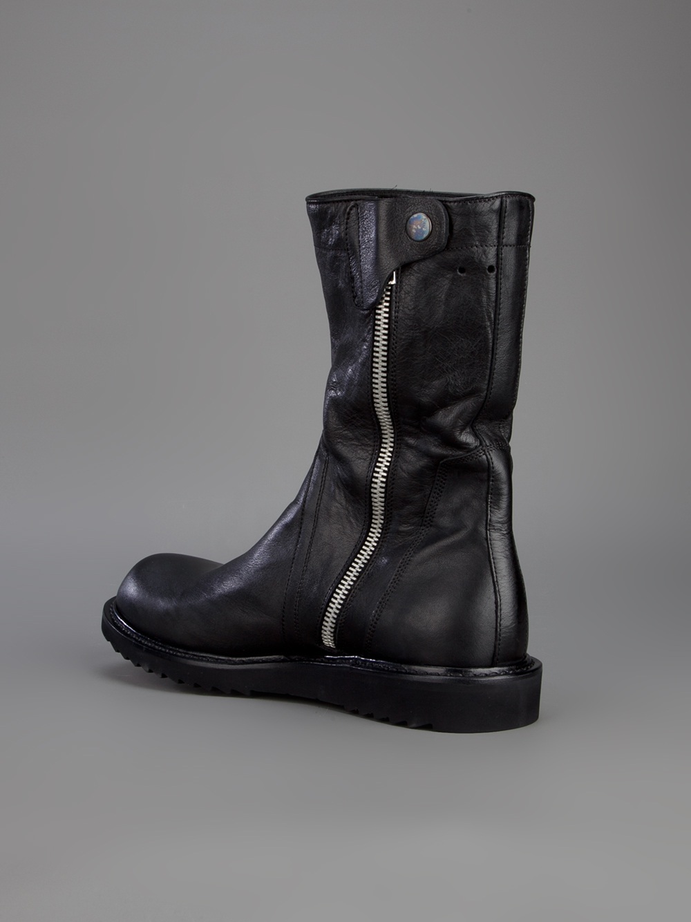 Rick Owens Side Zip Boot in Black for 