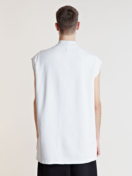 Rick Owens Armless Sweater in White for Men - Lyst