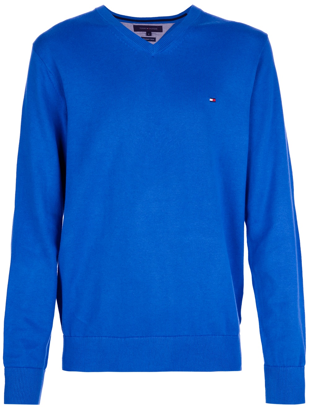 Tommy Hilfiger V-Neck Sweater in Blue for Men - Lyst