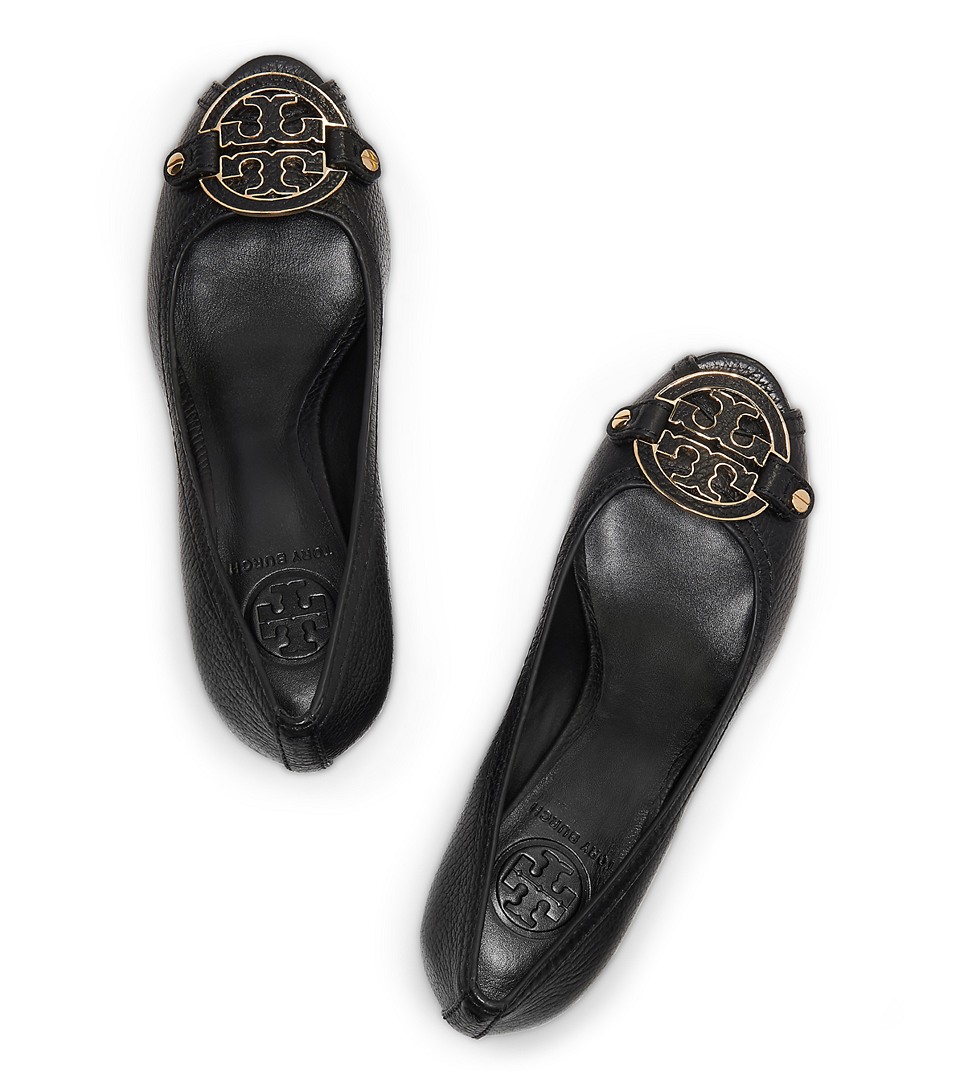 tory burch open toe wedge heels