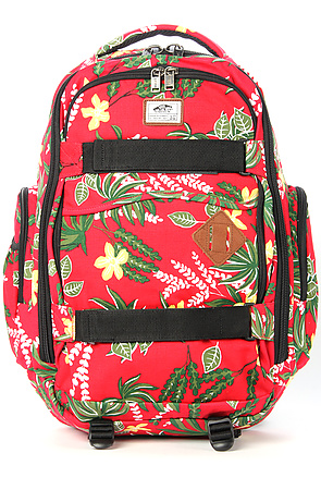 vans red hawaiian backpack