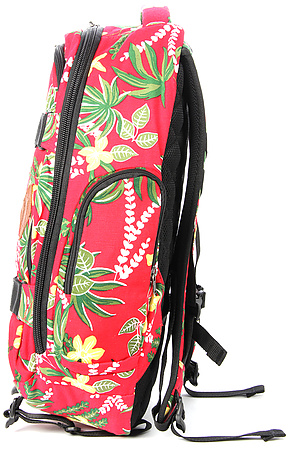 vans red hawaiian backpack