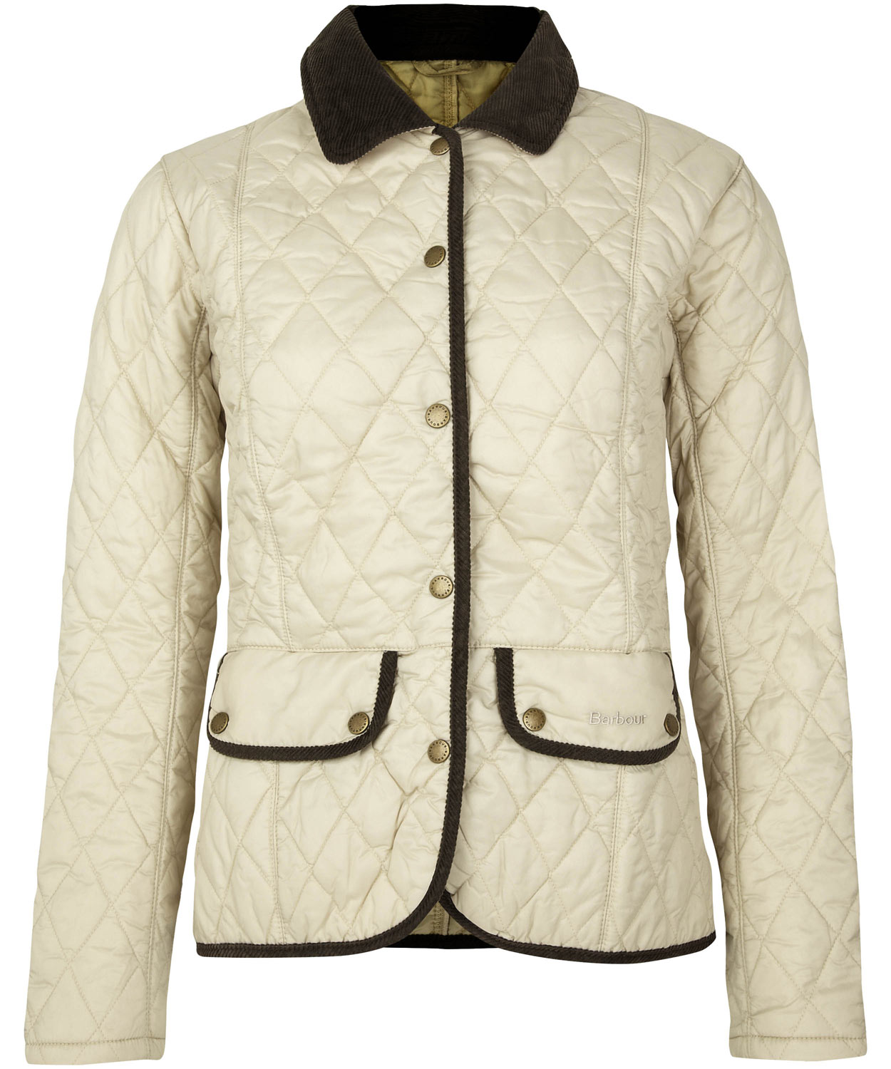 barbour cream quilted jacket