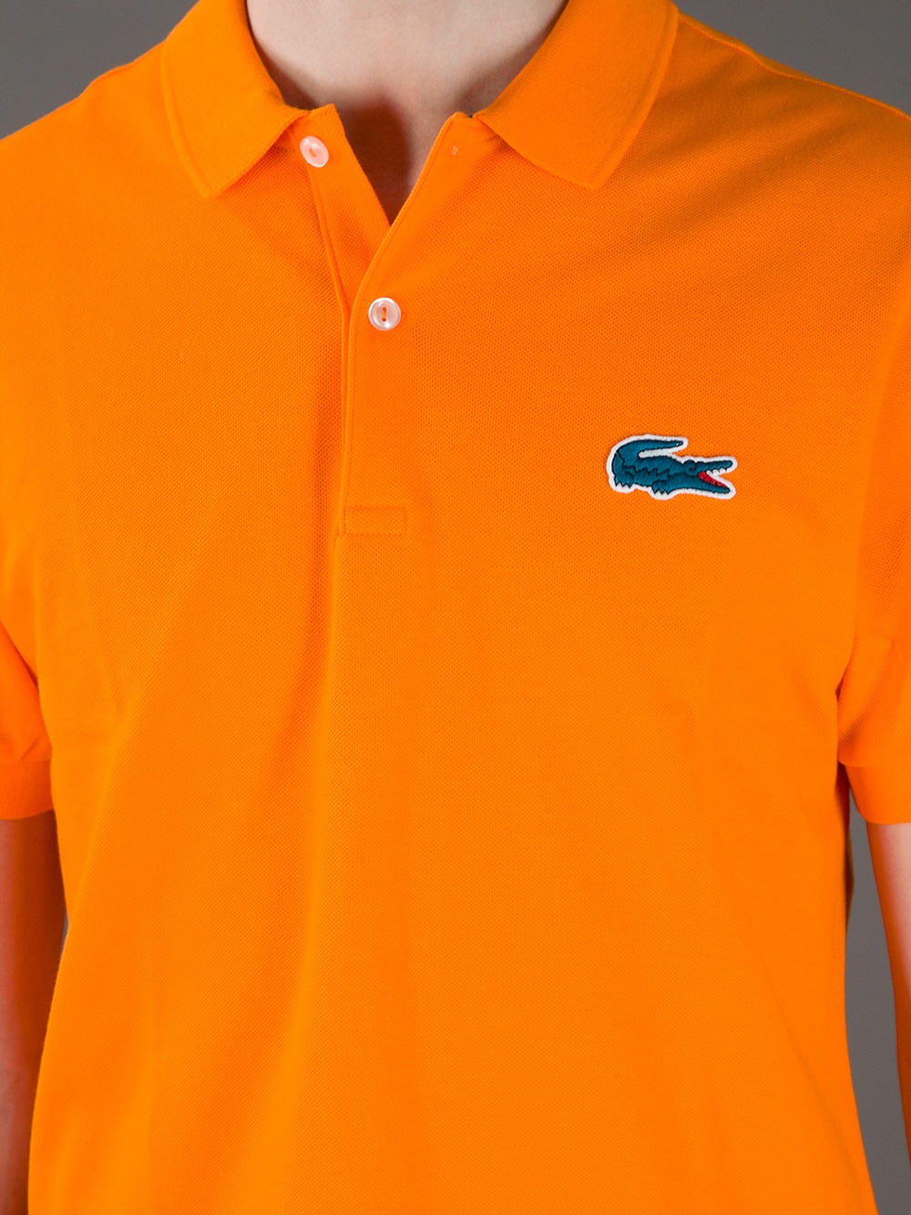 Lacoste L!ive Classic Polo Shirt in Orange for Men