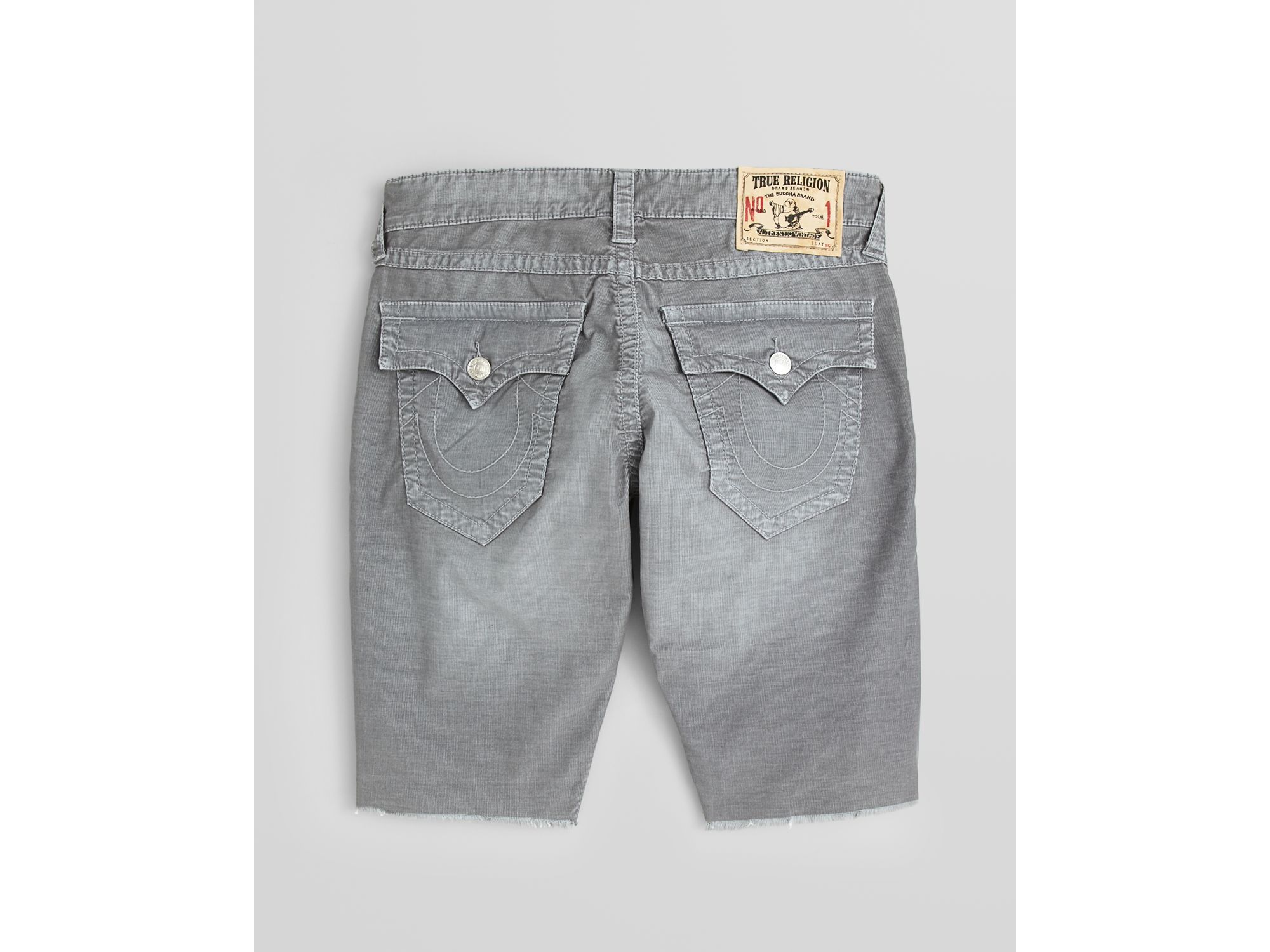 grey true religion shorts