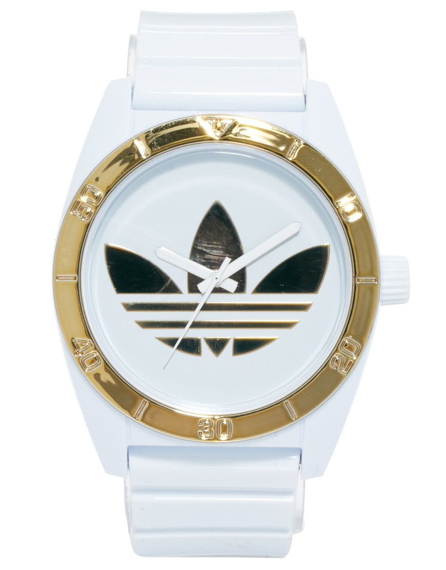adidas santiago watch black and gold