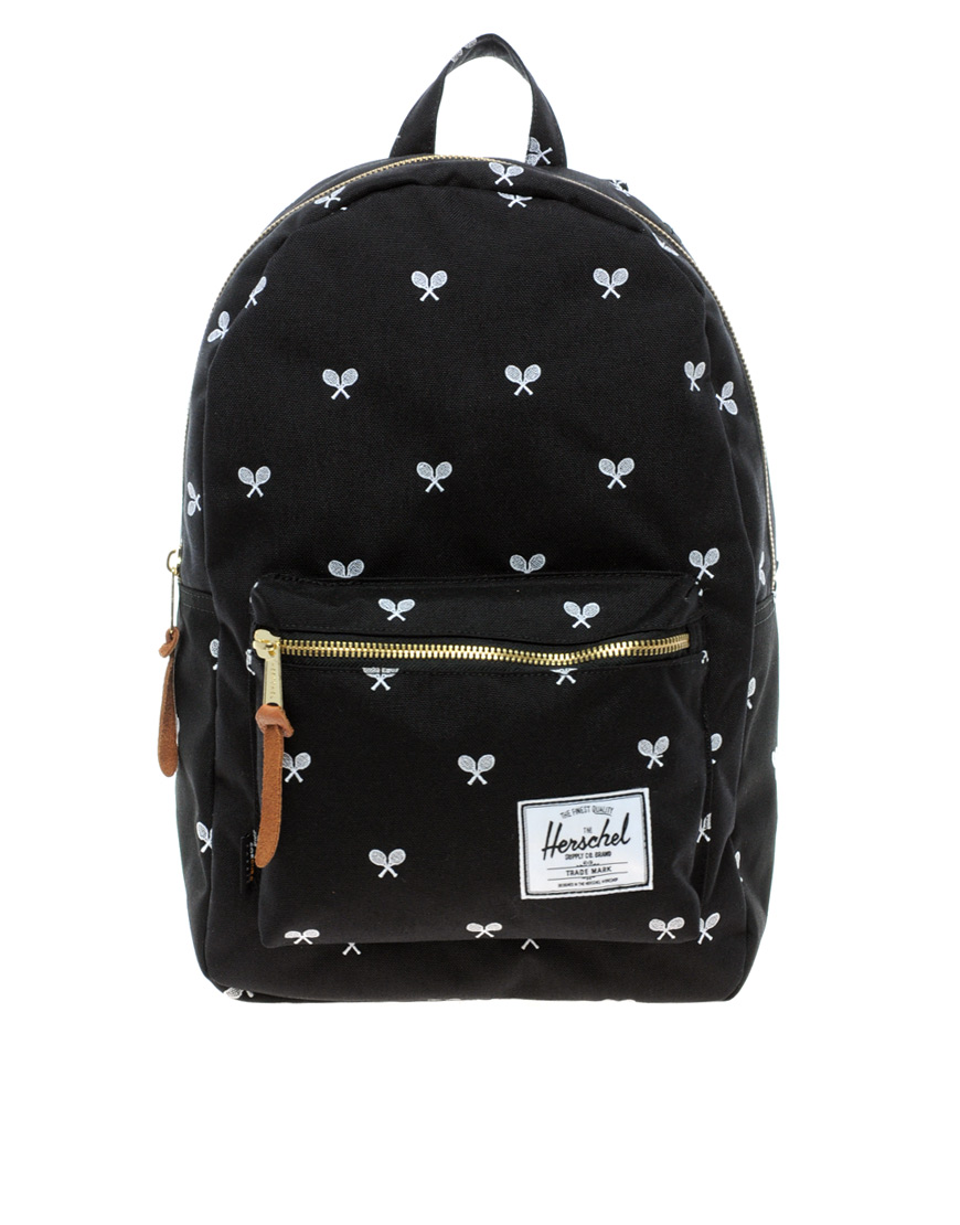 Herschel Supply Co. Settlement Plus Tennis Racket Print Backpack in Black |  Lyst