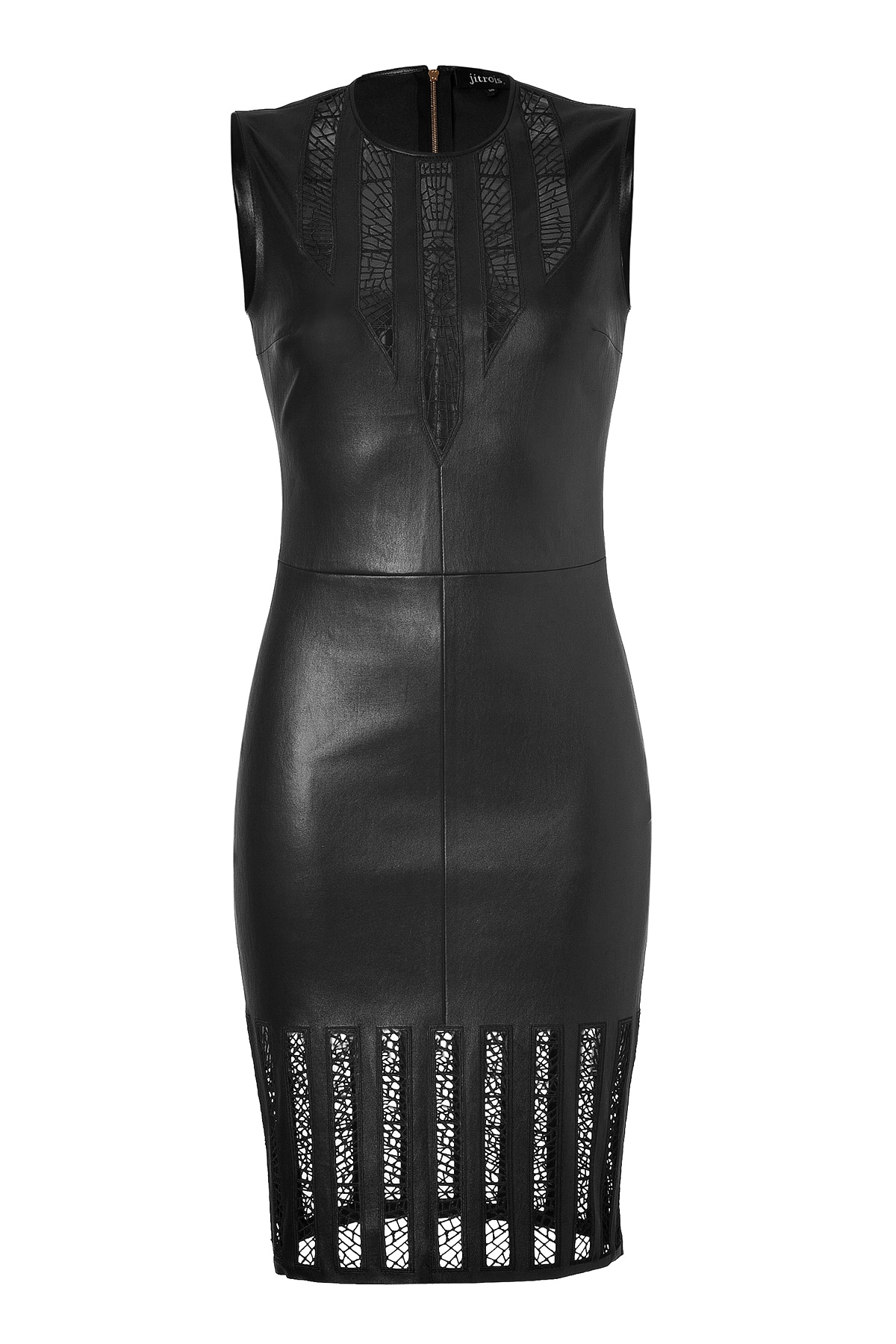 Lyst - Jitrois Black Leather Cathedral Dress in Black