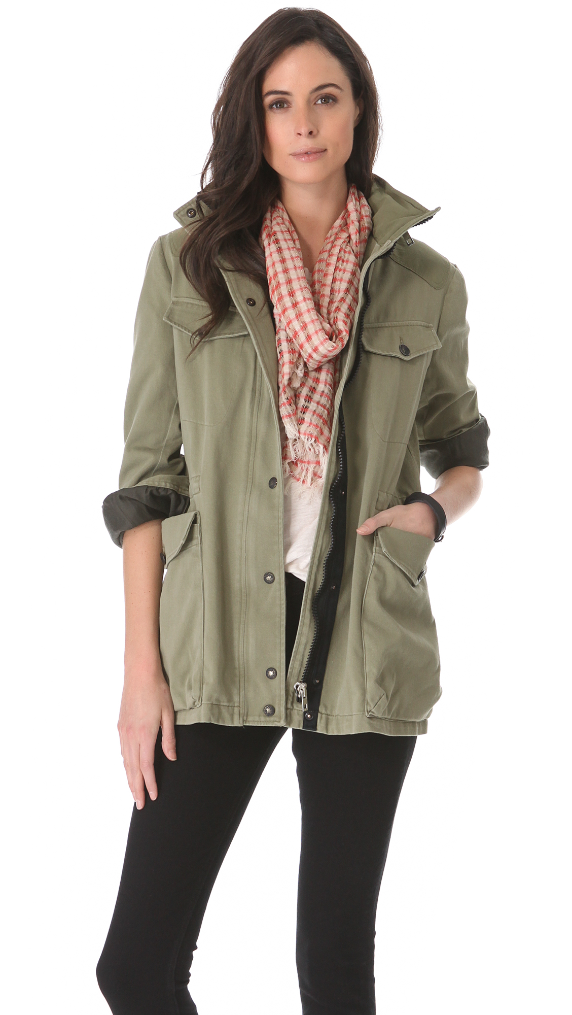 rag and bone green jacket