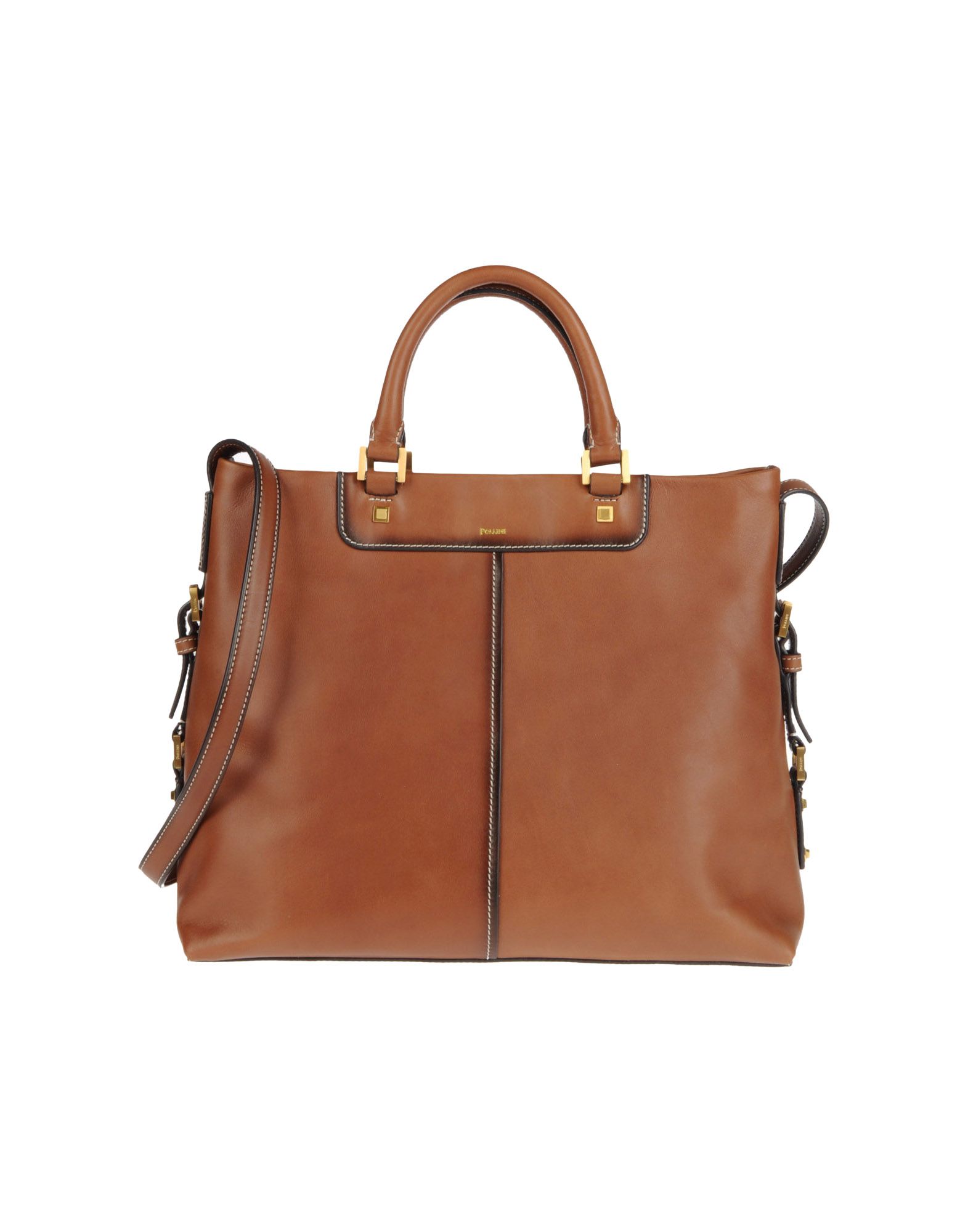Pollini Large Leather Bags in Brown | Lyst