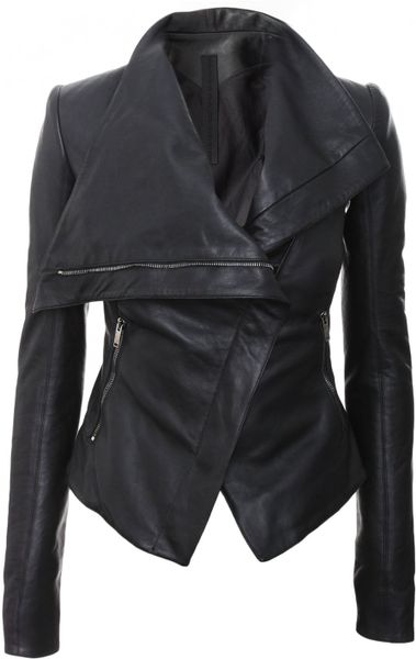 Gareth Pugh Leather Razor Jacket Black in Black | Lyst