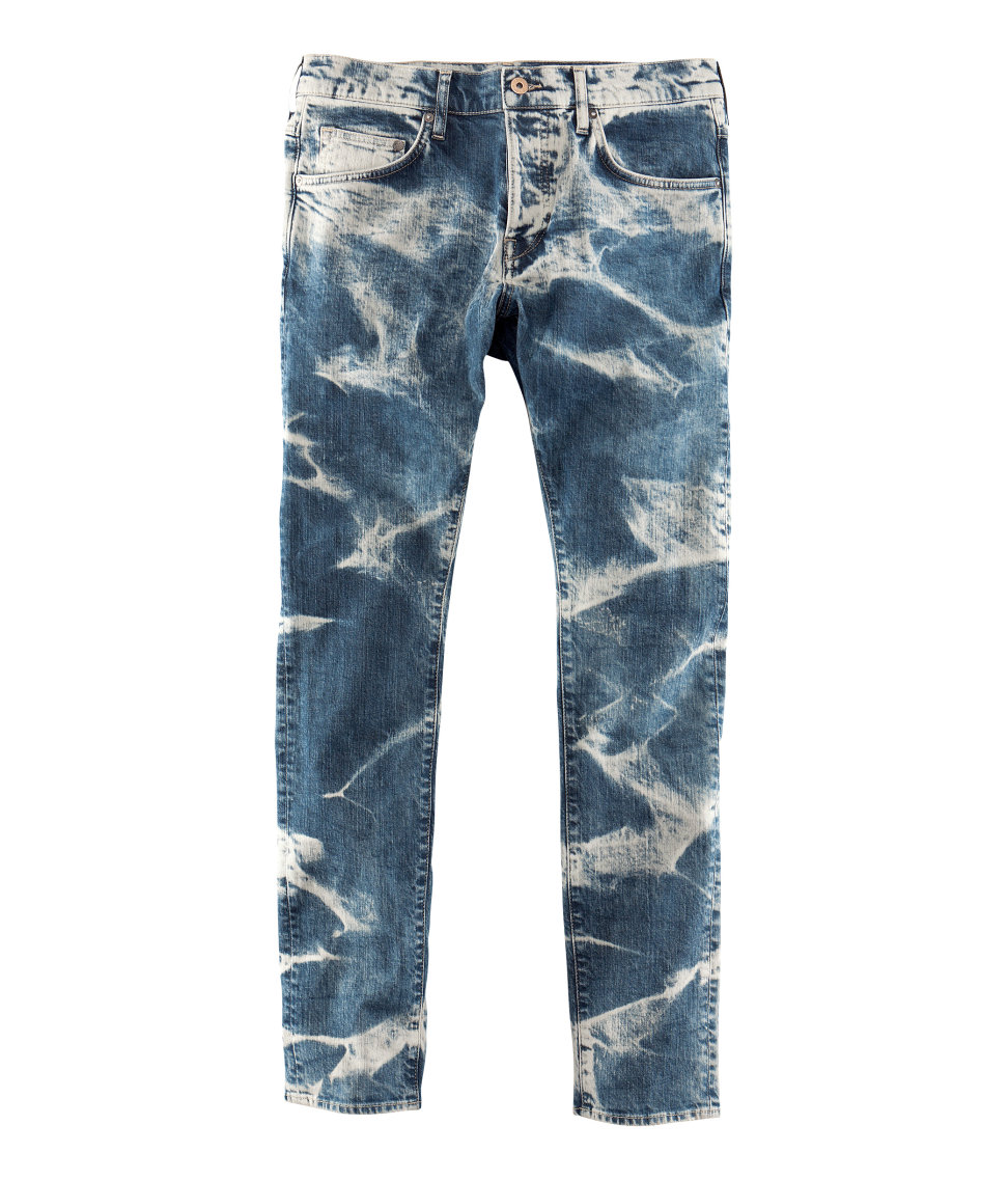 Lyst H&M Skinny Low Jeans in Blue for Men