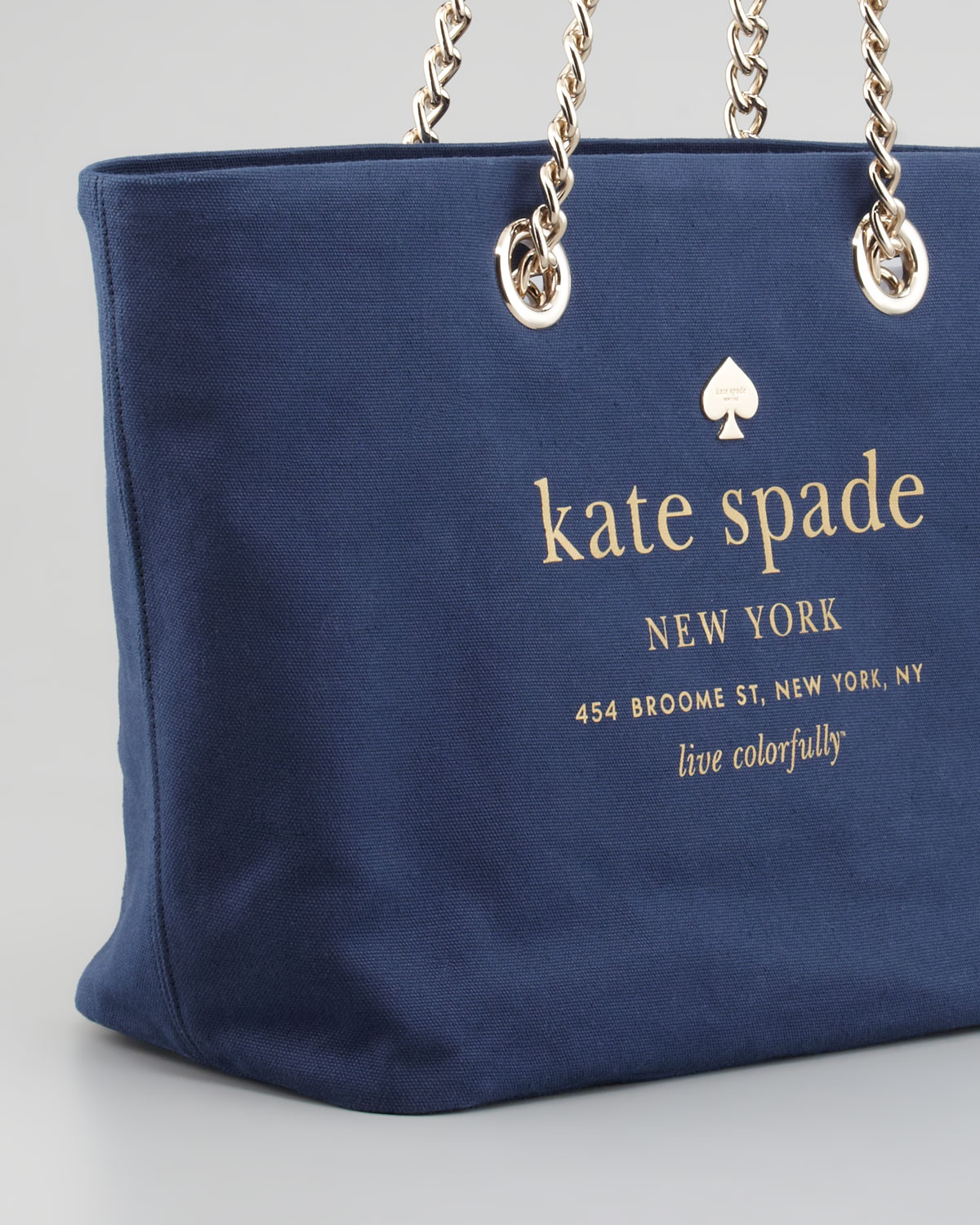 Kate spade East Broadway Small Coal Logo Tote in Blue (french navy) Lyst