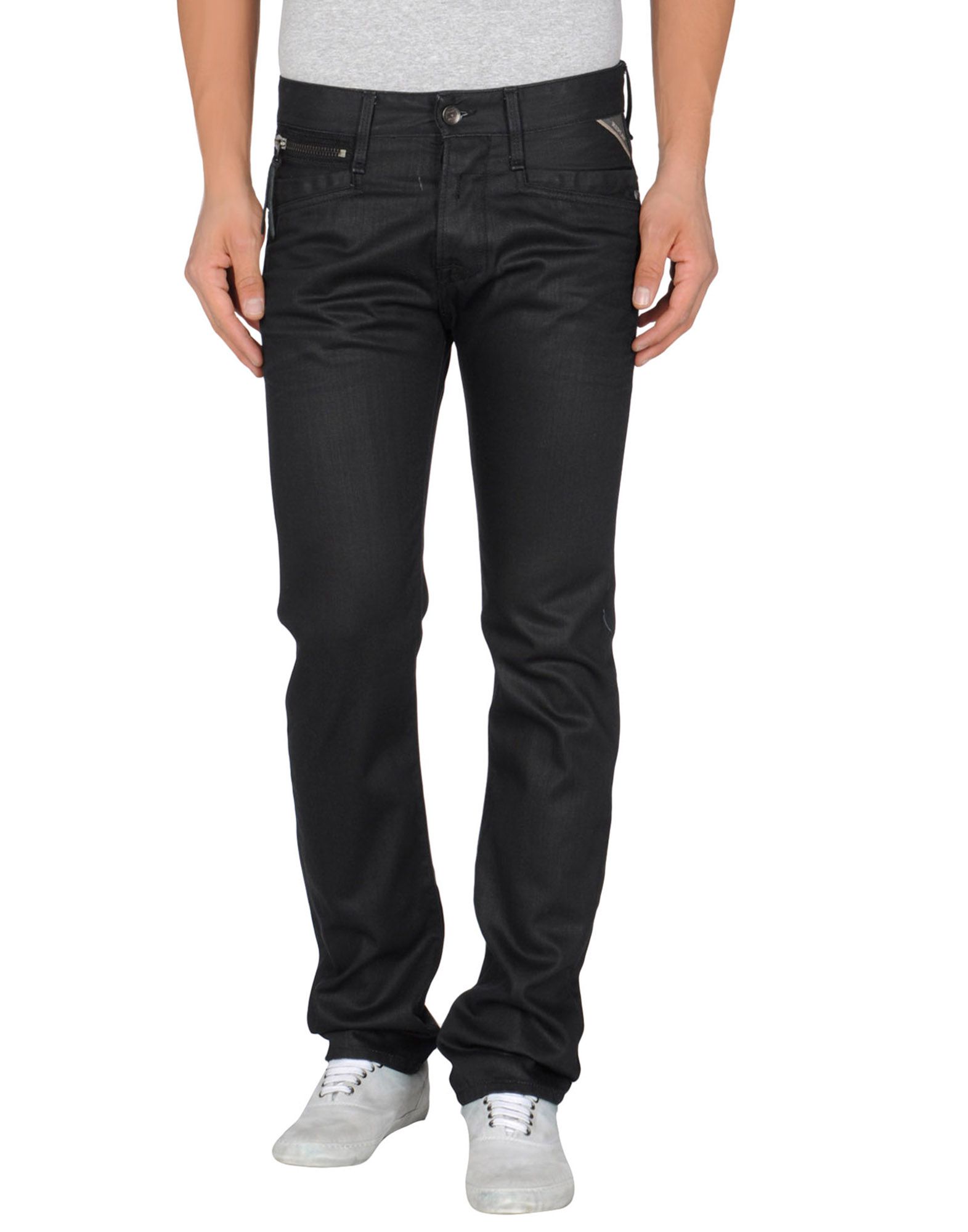 Replay Denim Numasig Tapered Fit Jeans in Black for Men - Lyst