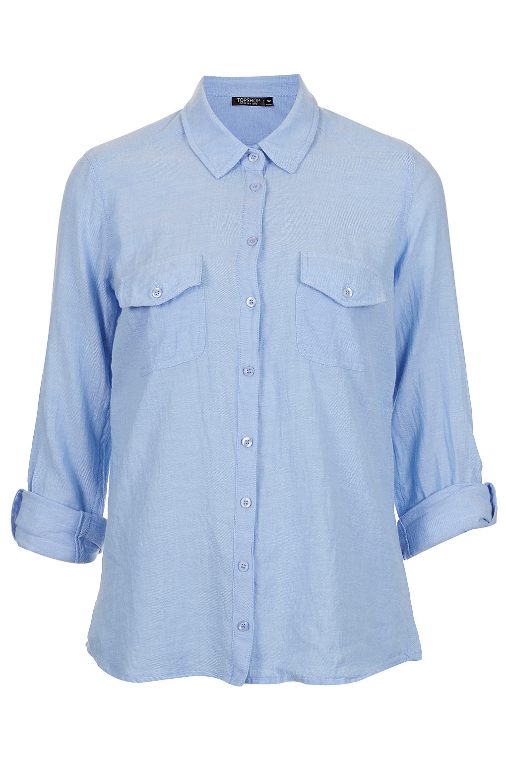 Casual Chambray Shirt in Light Blue (Blue) Lyst