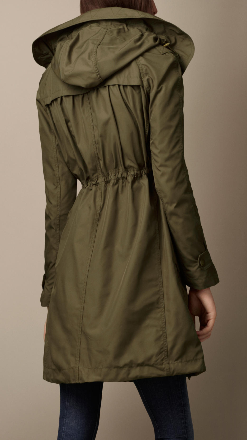 experimenteel Mooie jurk precedent Burberry Brit Oversize Hood Warmer Parka in Green | Lyst