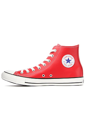 Converse The Chuck Taylor All Star Hi Leather Sneaker in Red for Men - Lyst
