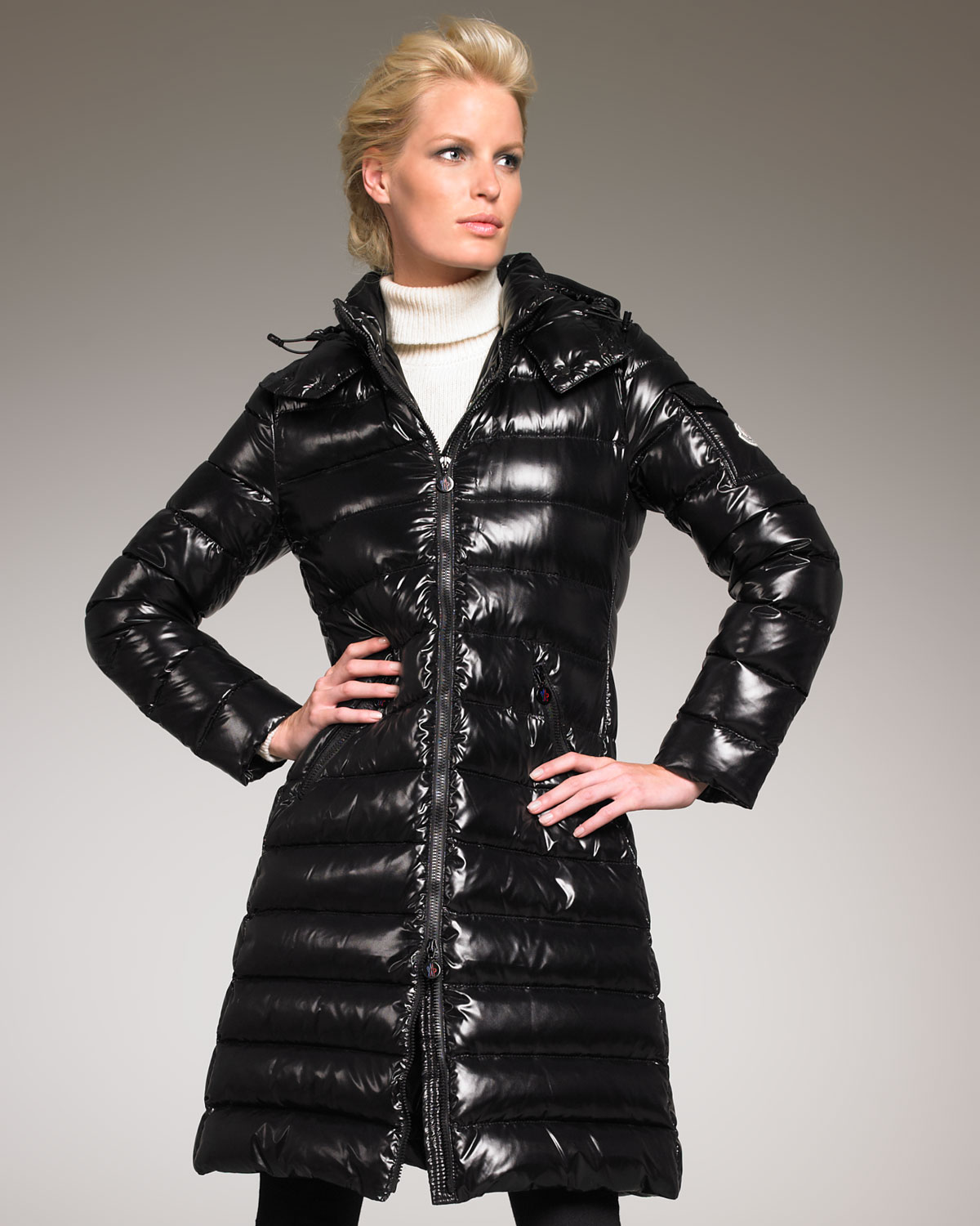 moncler long puffer coat womens