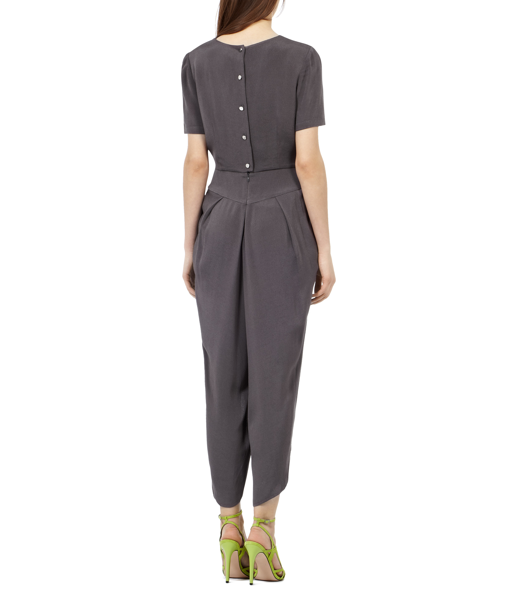 blue grey jumpsuit
