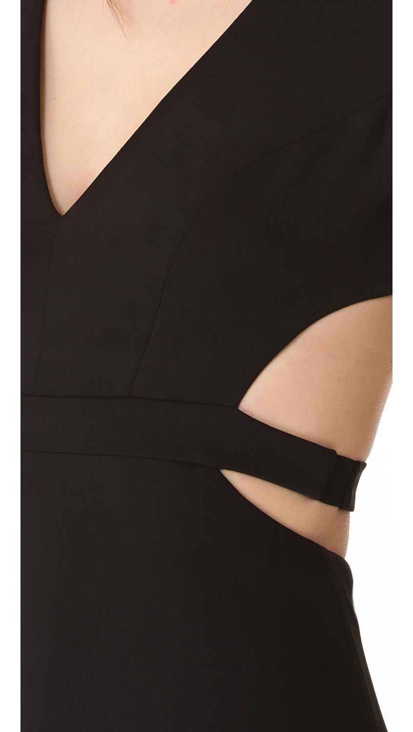 BCBGMAXAZRIA Ava Cutout Gown in Black 