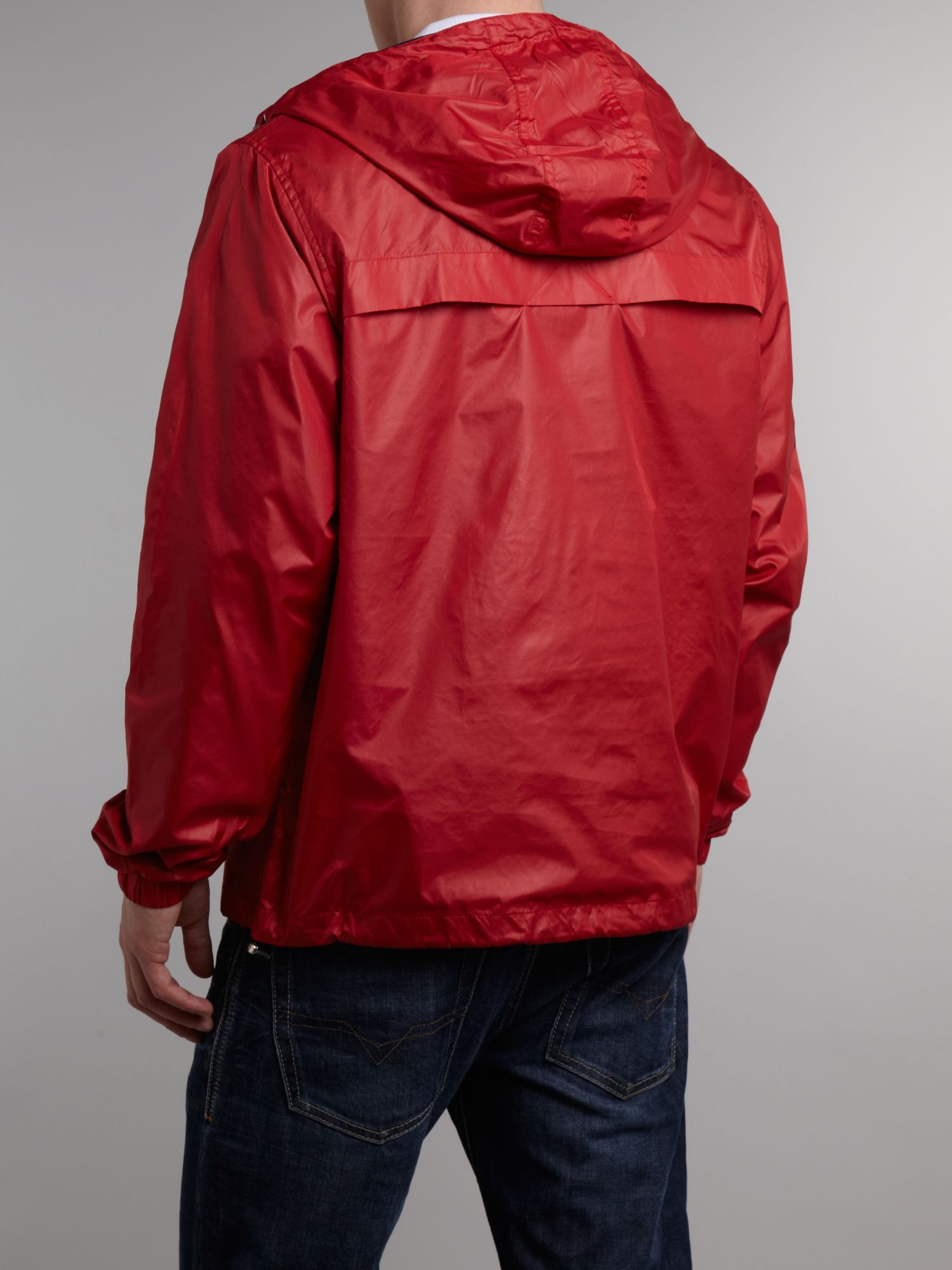 Fred perry Half Zip Through Hooded Cagoule in Red for Men | Lyst