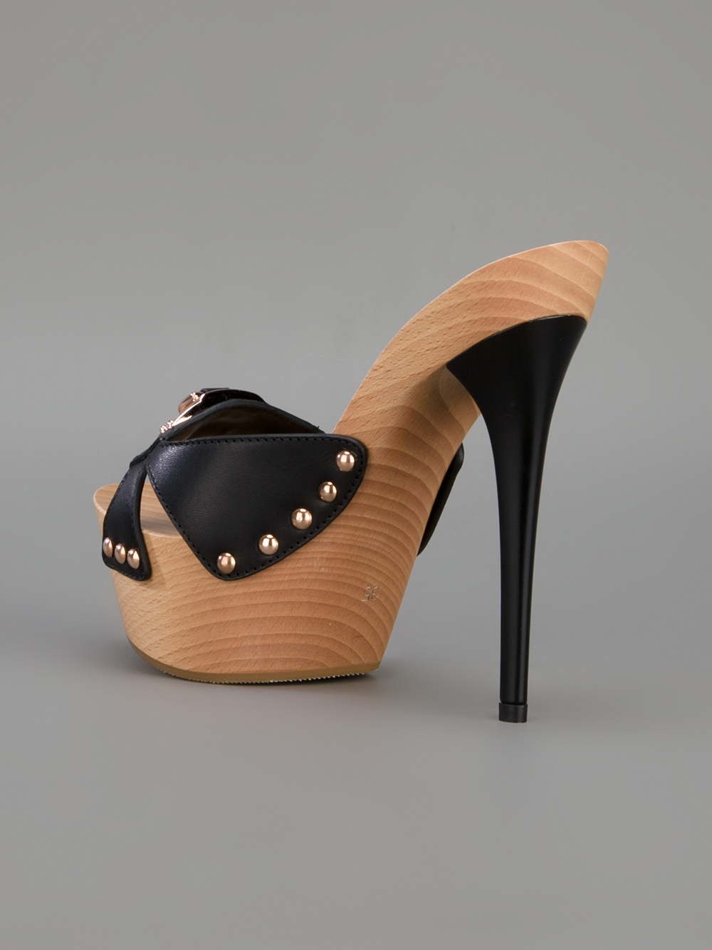 Gianmarco Lorenzi Platform Stiletto Sandal in Black | Lyst