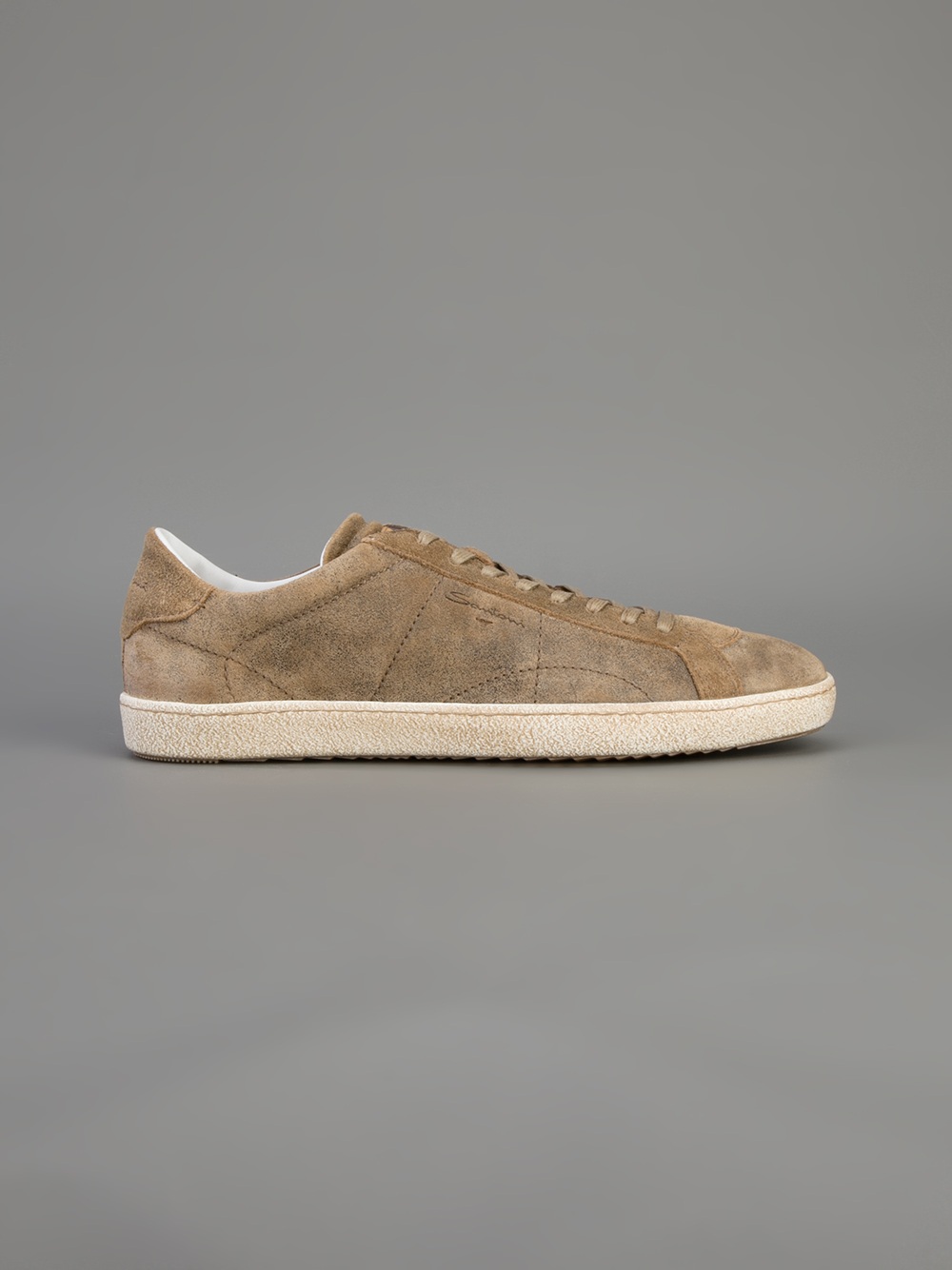 santoni suede sneakers