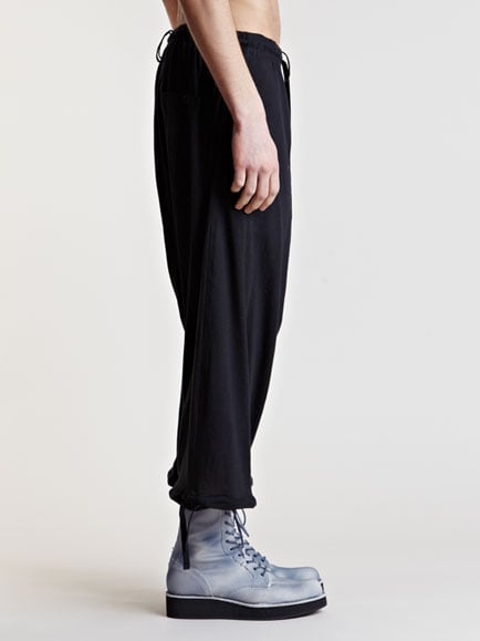 comme des garcons drop crotch pants