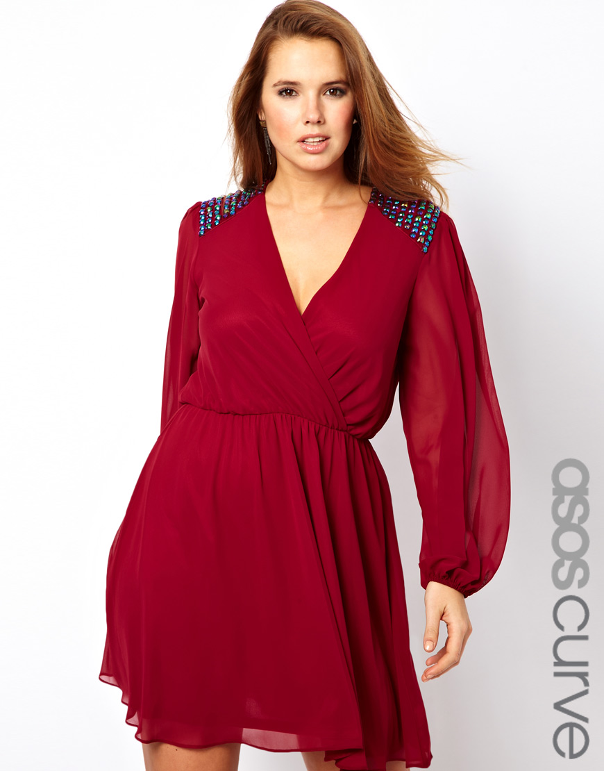 Asos Curve Wrap Dress Flash Sales, UP ...