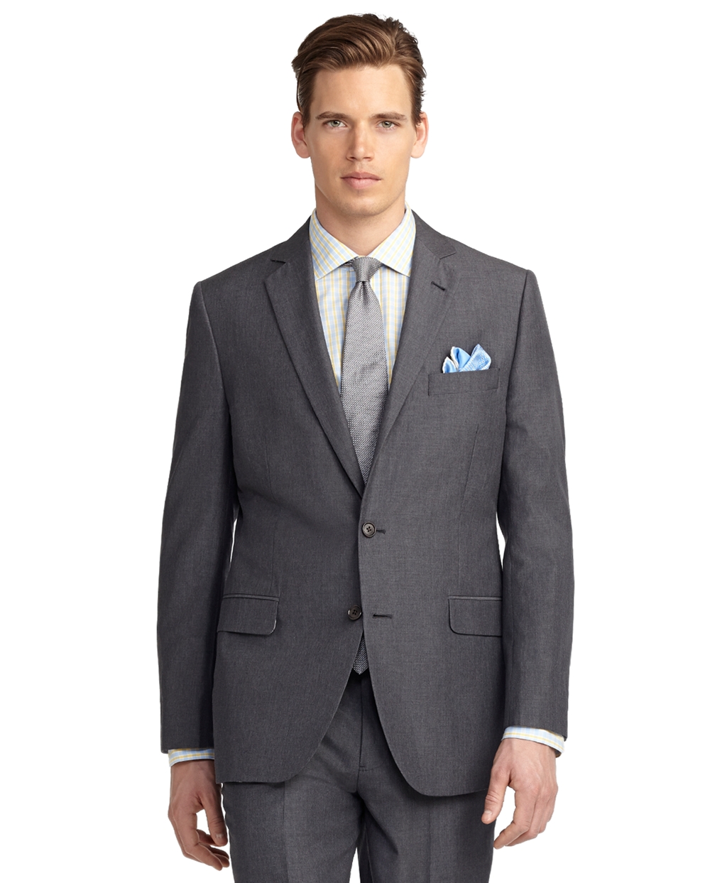 Brooks Brothers Fitzgerald Fit Melange Suit in Grey (Gray) for Men - Lyst