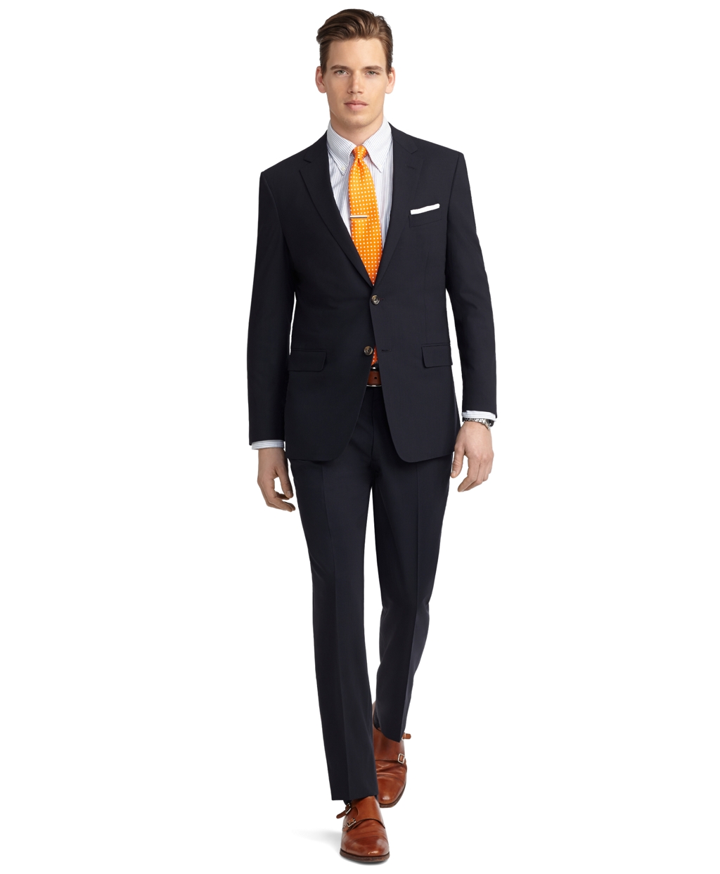 Brooks brothers Milano Fit Brookscool® Solid Navy Suit in Blue for Men
