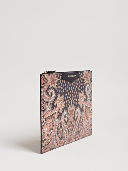 patterned clutch bag