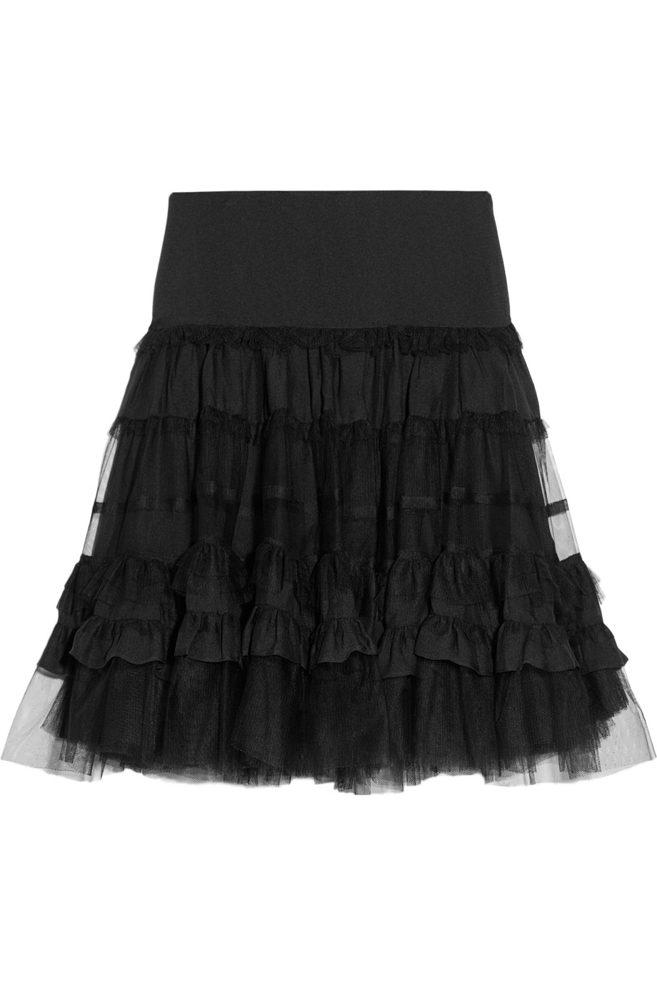Lyst - Elizabeth And James Mina Drawstring Silkcrepe Skirt in Black