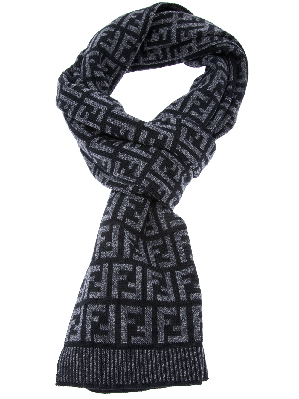 fendi leopard scarf