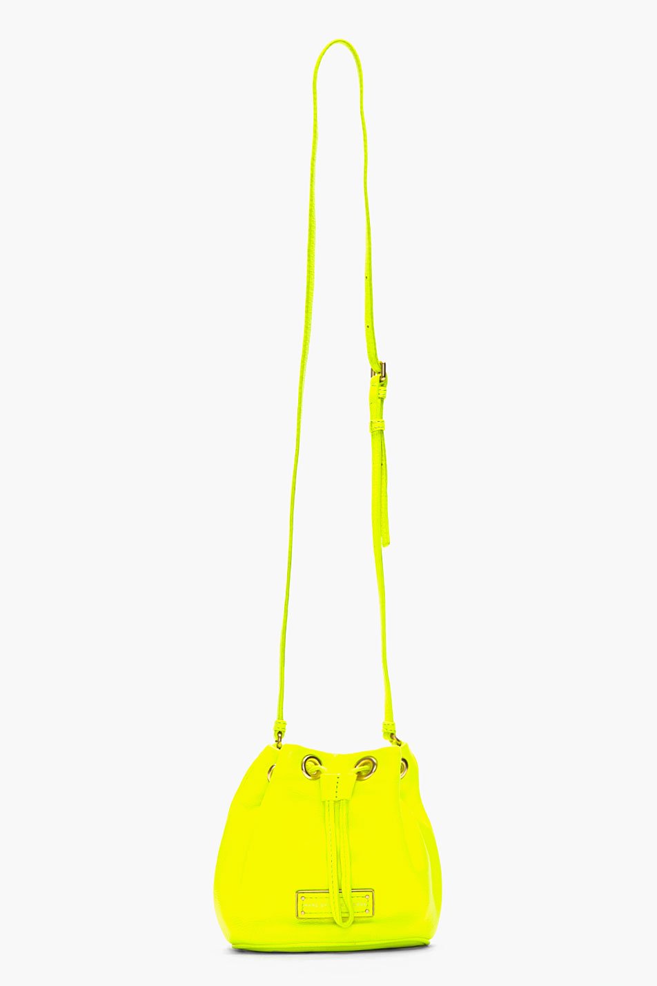 Lyst - Marc By Marc Jacobs Mini Neon Yellow Leather Too Hot To Handle ...