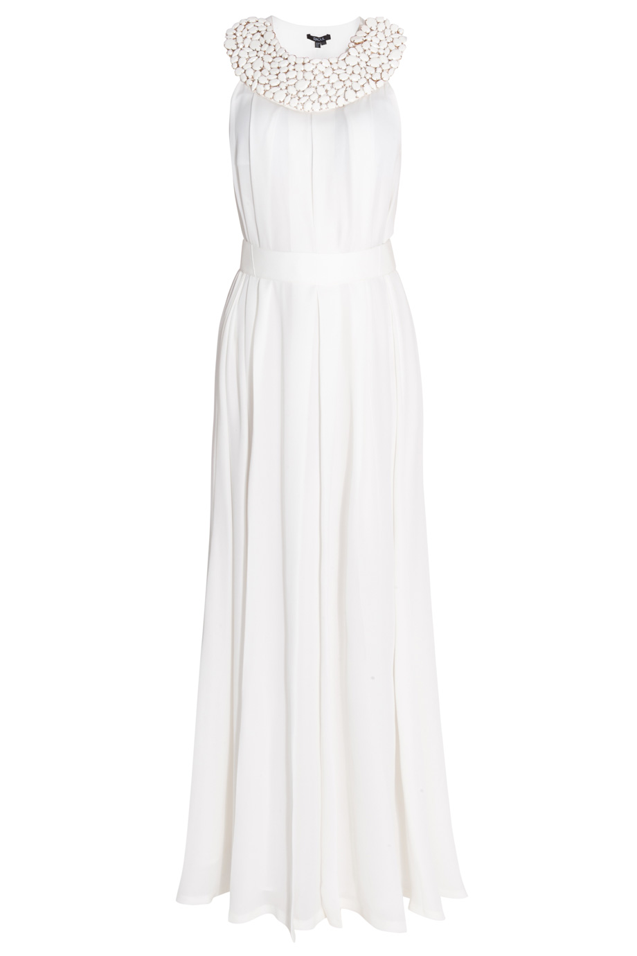 Raoul Bead Neck Gown in White | Lyst