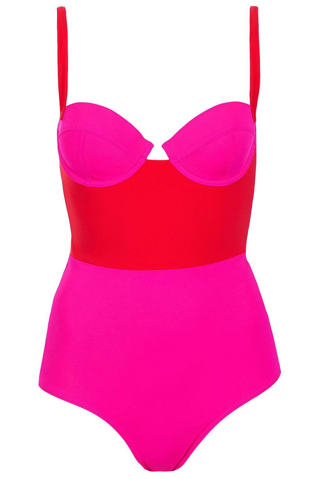 pink and red bikini