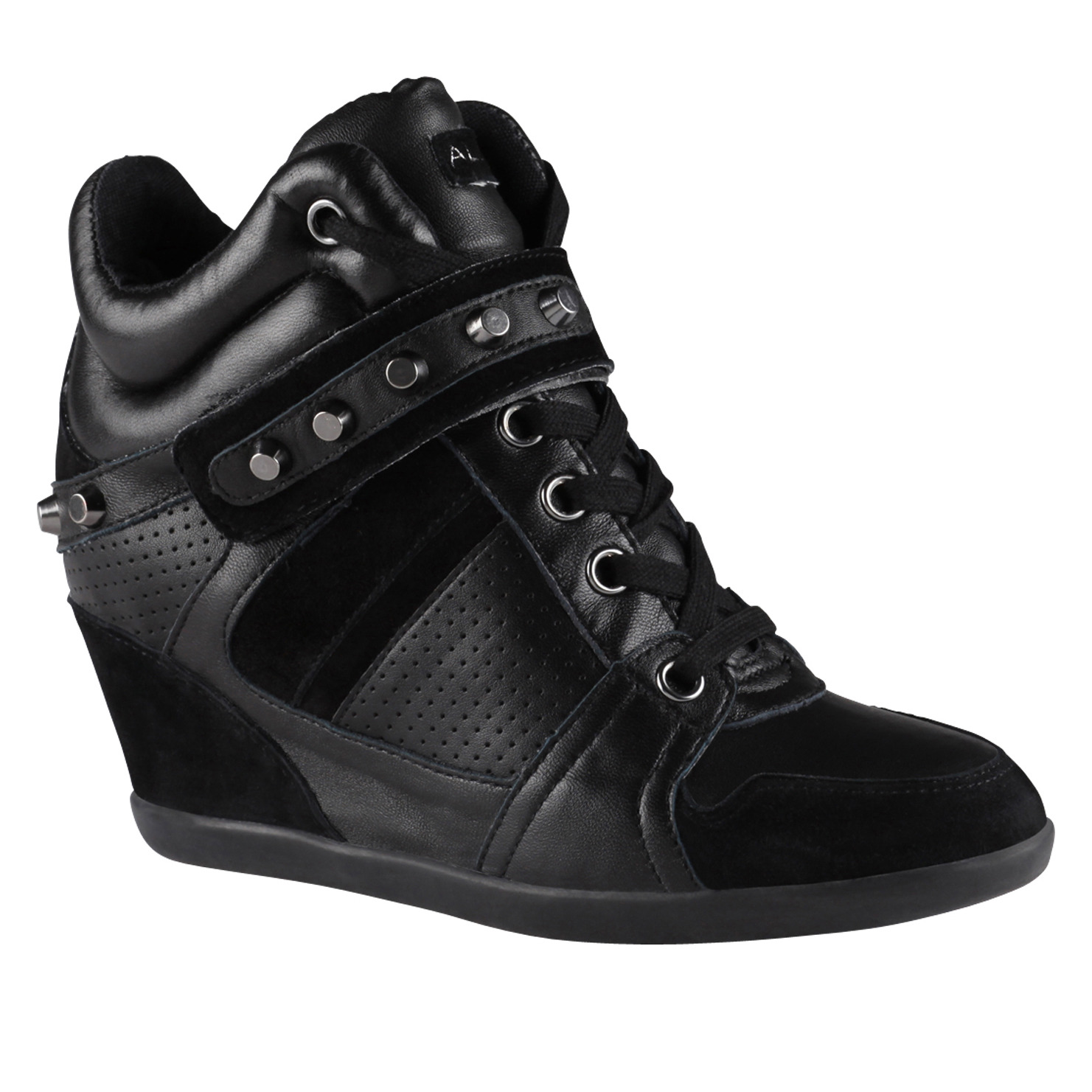 ALDO Miovagur Wedge Trainer Shoes in Black - Lyst