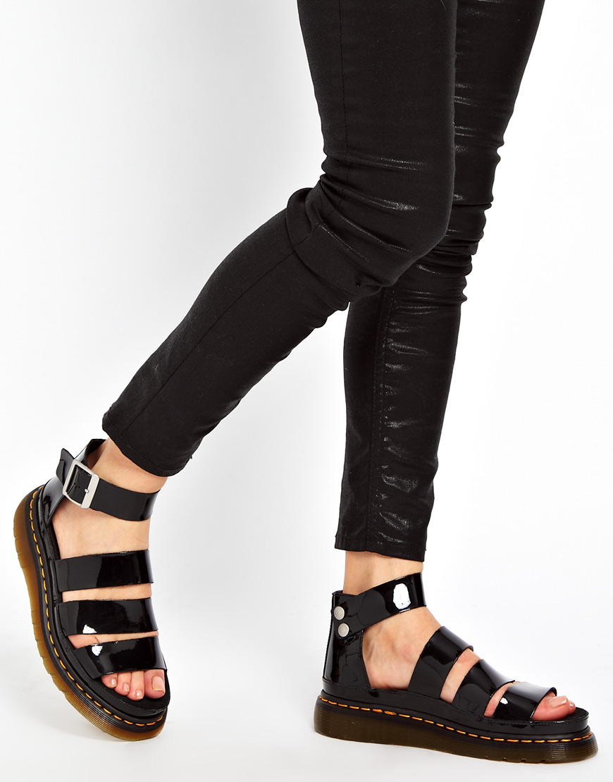 dr martens clarissa sandal black