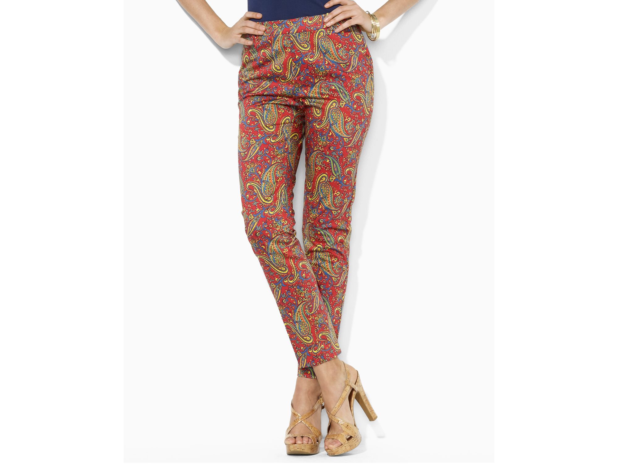 ralph lauren paisley pants