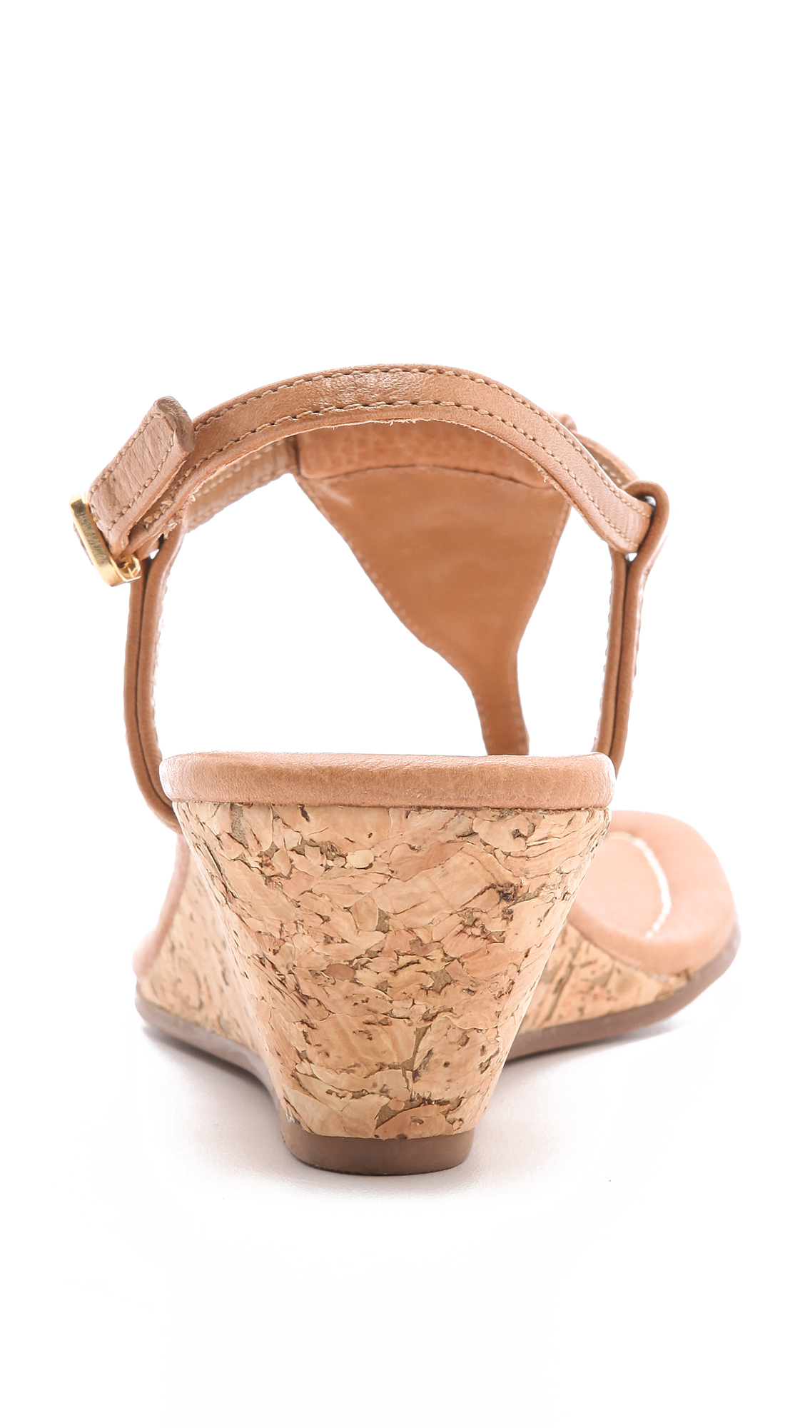 Tory Burch Britton Wedge Thong Sandals in Brown - Lyst