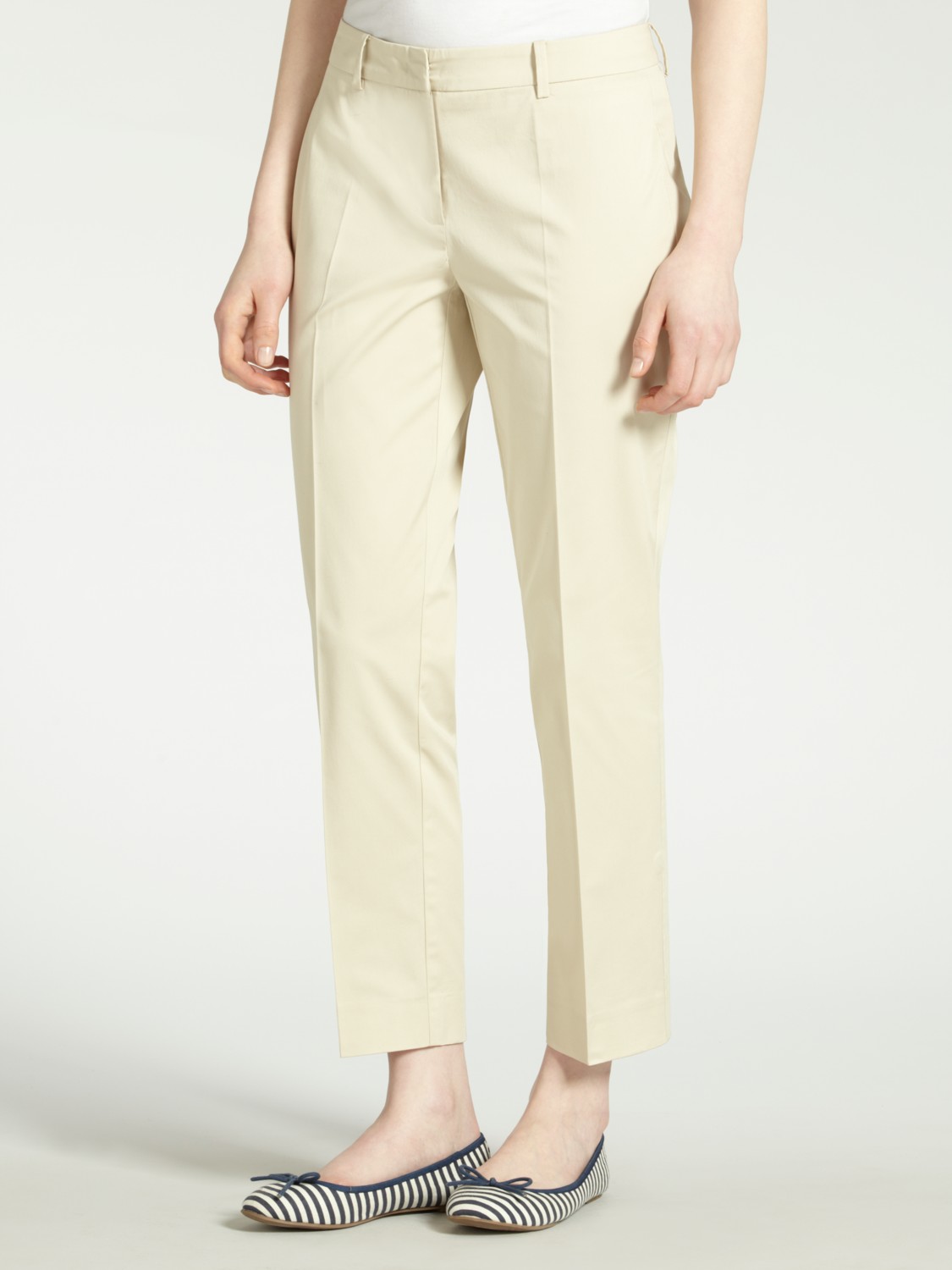 cream cigarette pants