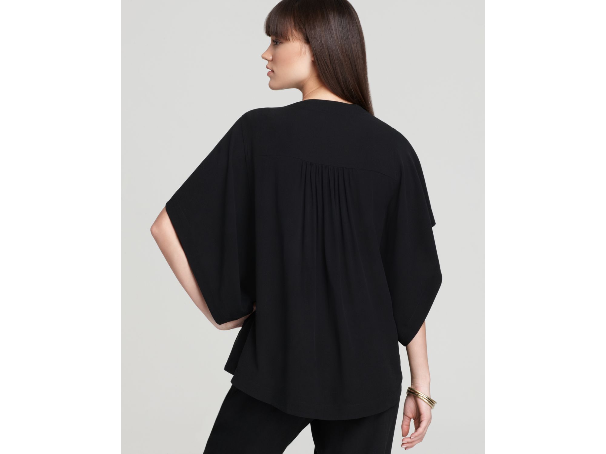 Black short sleeve kimono Clearance