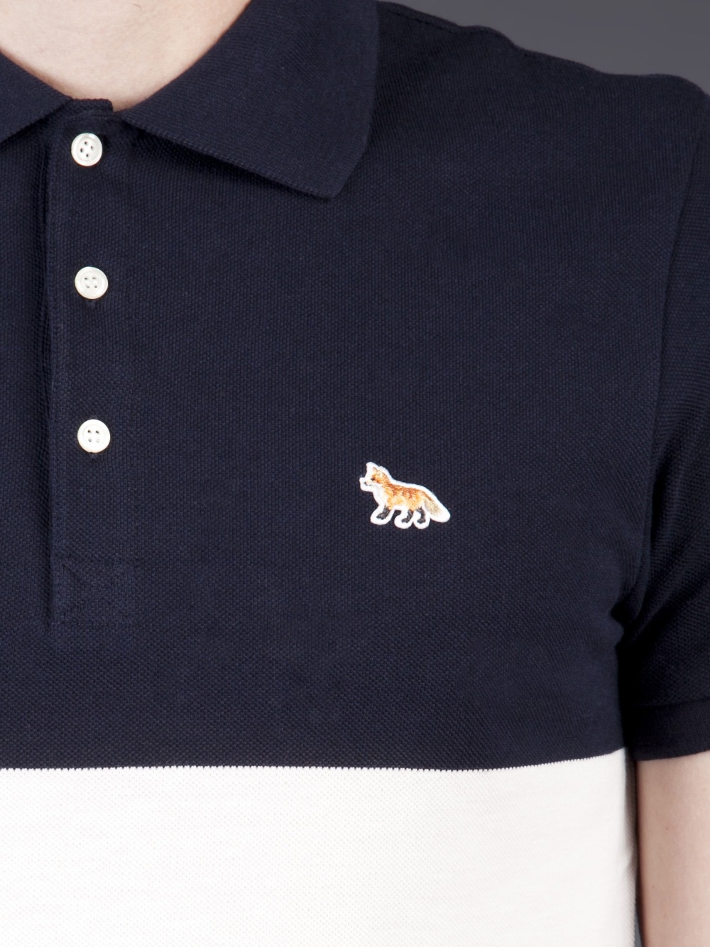 Lyst - Maison KitsunÃ© Tricolor Polo Shirt for Men