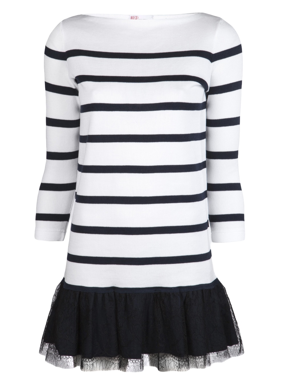red valentino striped dress