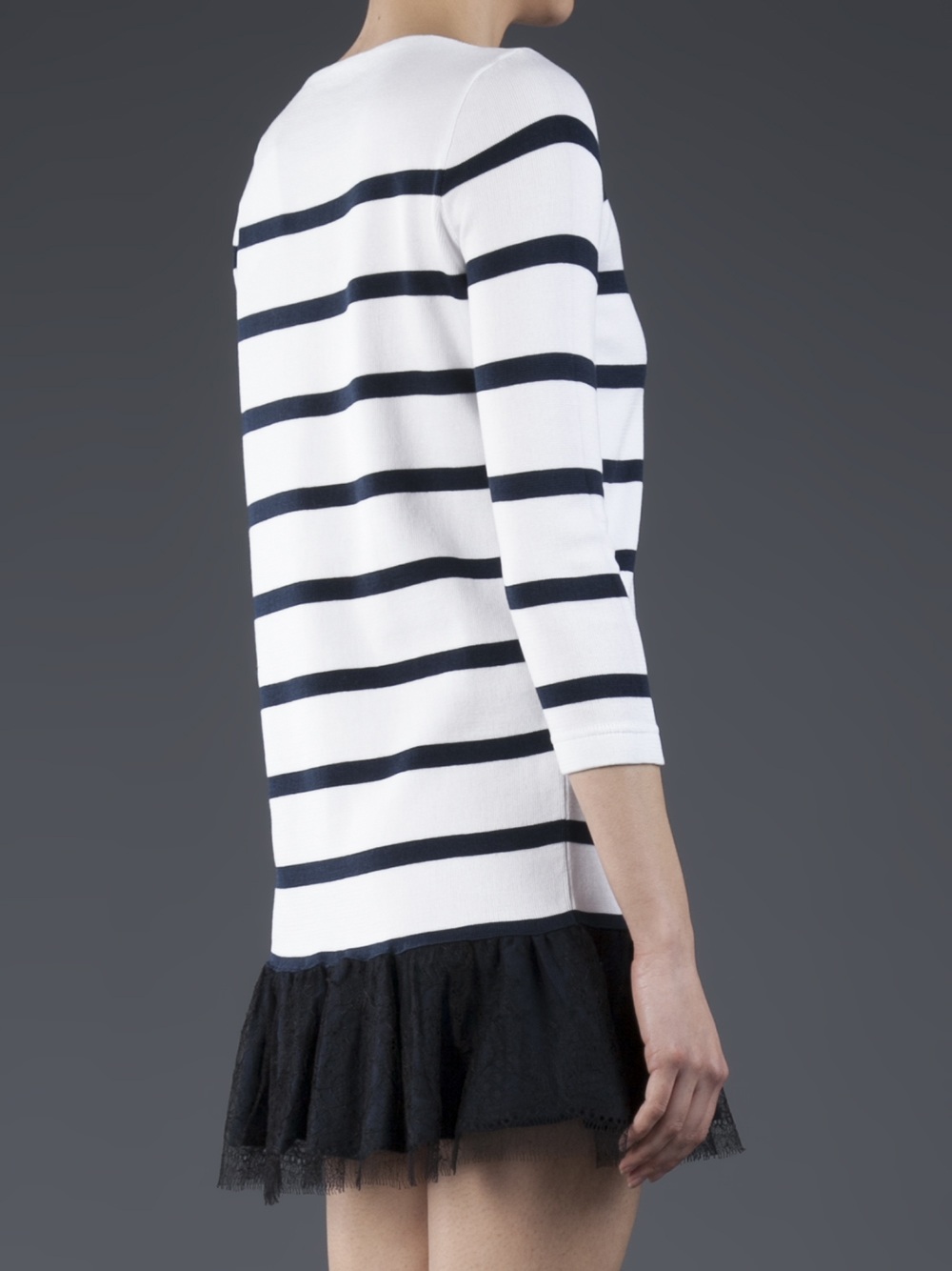 red valentino striped dress