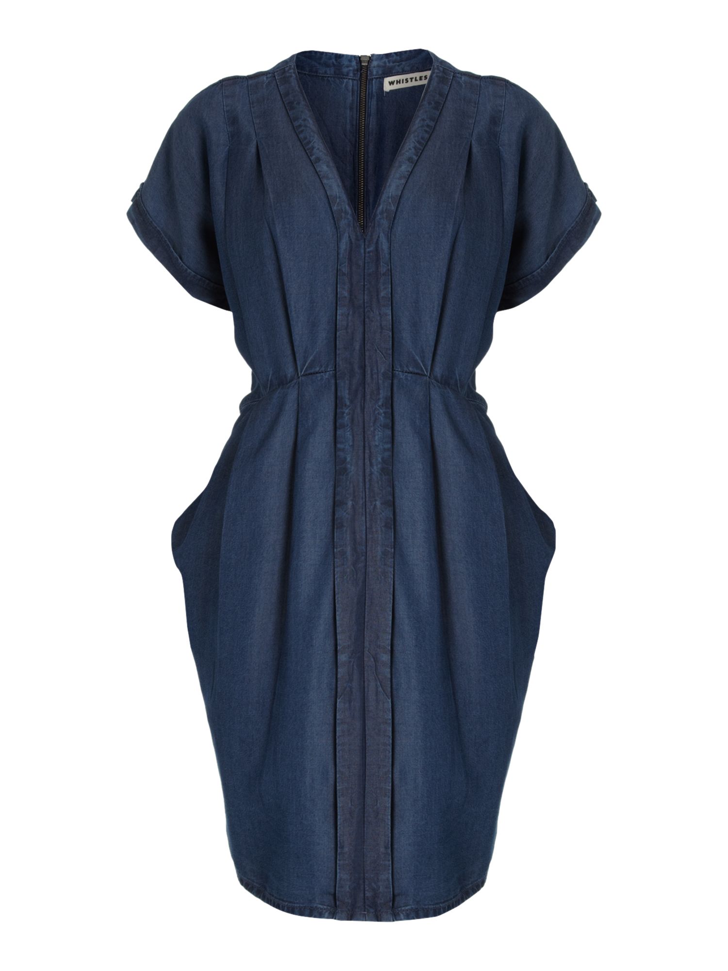 Whistles Jessica Tencel Dress in Blue Lyst